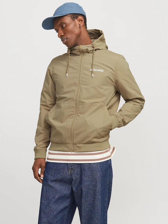 Jack & Jones Blouson »JJERUSH mit Kapuze« mit Kapuze Kunstfaser, regular fit