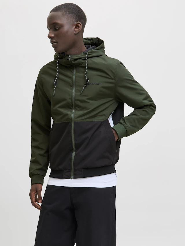 Jack & Jones Blouson »JJERUSH mit Kapuze« mit Kapuze Kunstfaser, regular fit
