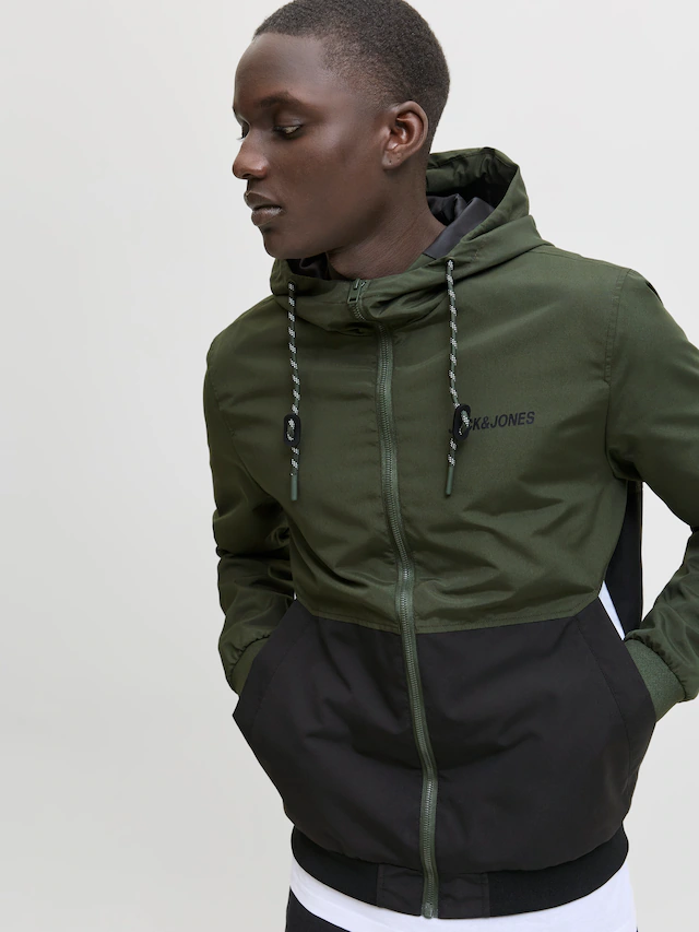 Jack & Jones Blouson »JJERUSH mit Kapuze« mit Kapuze Kunstfaser, regular fit