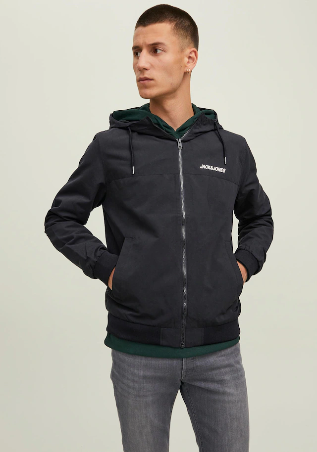 Jack & Jones Blouson »JJERUSH mit Kapuze« mit Kapuze Kunstfaser, regular fit