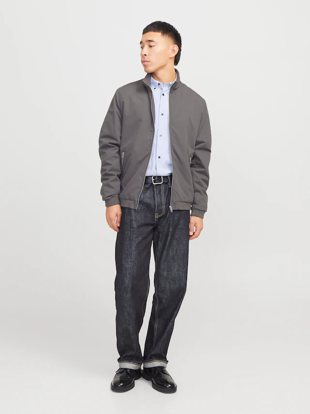 Jack & Jones Blouson »JJERUSH Stylisch, funktional, ideal für Herbst, pflegeleicht« ohne Kapuze mit stylischem Stehkragen