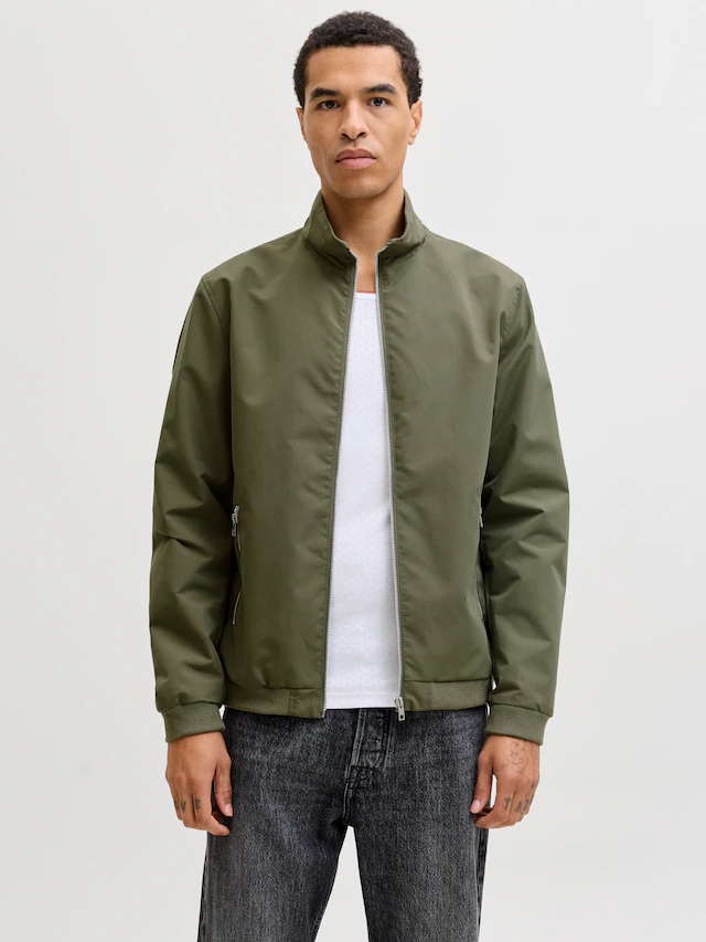 Jack & Jones Blouson »JJERUSH Stylisch, funktional, ideal für Herbst, pflegeleicht« ohne Kapuze mit stylischem Stehkragen