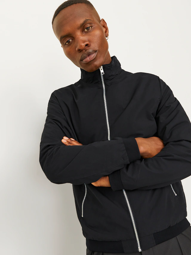 Jack & Jones Blouson »JJERUSH Stylisch, funktional, ideal für Herbst, pflegeleicht« ohne Kapuze mit stylischem Stehkragen