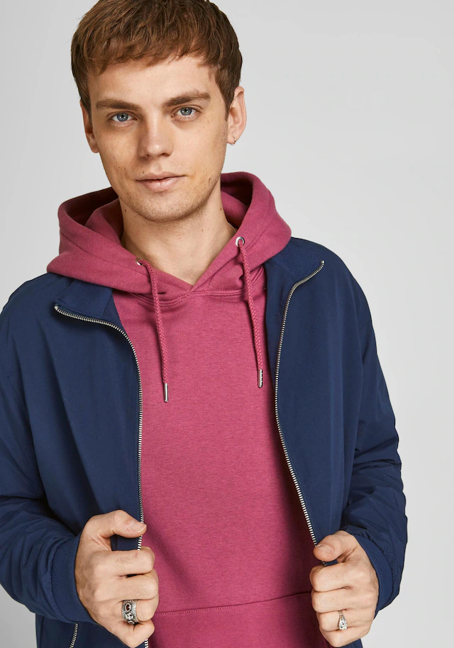 Jack & Jones Blouson »JJERUSH Stylisch, funktional, ideal für Herbst, pflegeleicht« ohne Kapuze mit stylischem Stehkragen