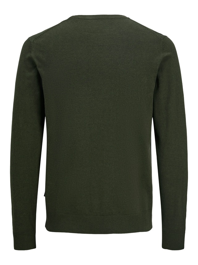 Jack & Jones Rundhalspullover »JJEEMIL KNIT CREW NECK NOOS« Baumwollmischung, regular fit