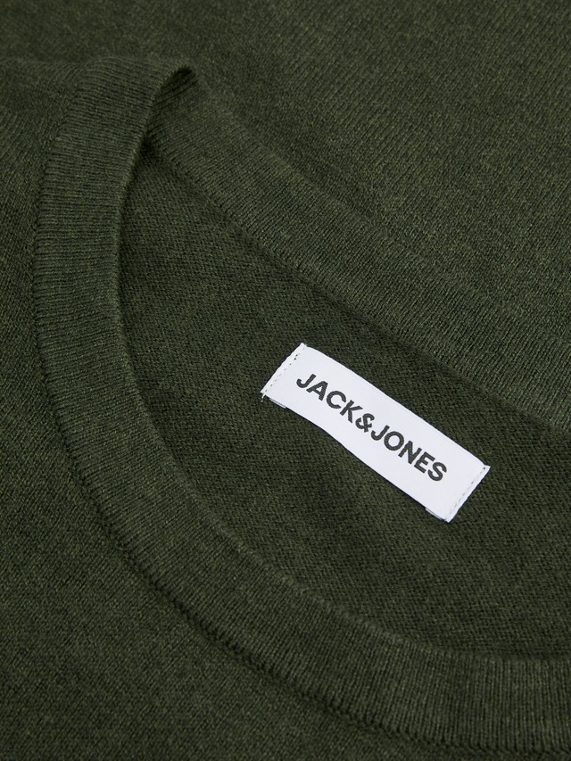 Jack & Jones Rundhalspullover »JJEEMIL KNIT CREW NECK NOOS« Baumwollmischung, regular fit