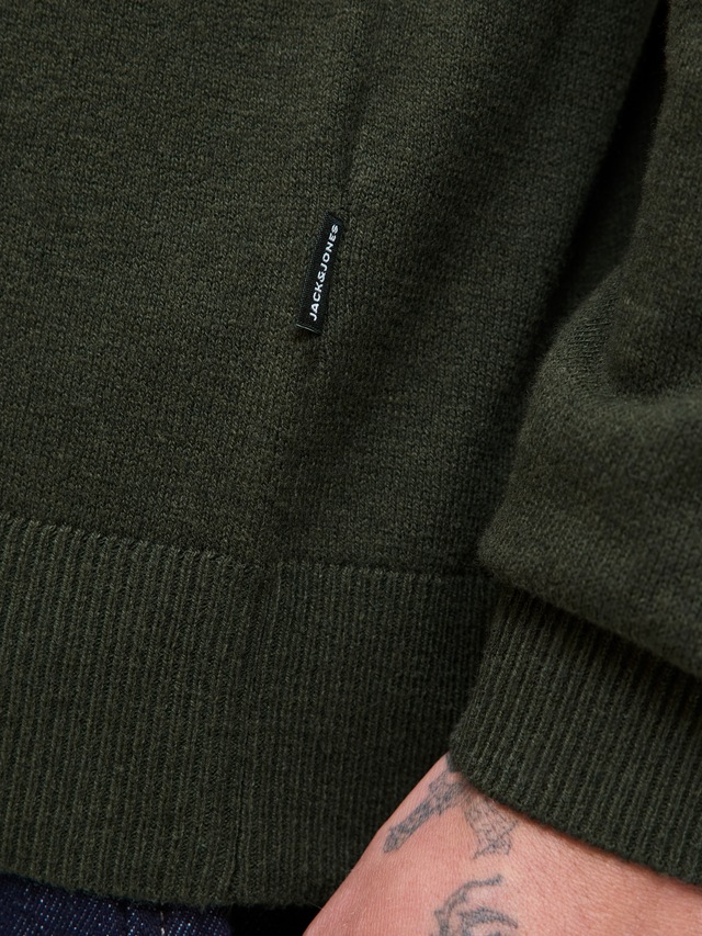 Jack & Jones Rundhalspullover »JJEEMIL KNIT CREW NECK NOOS« Baumwollmischung, regular fit