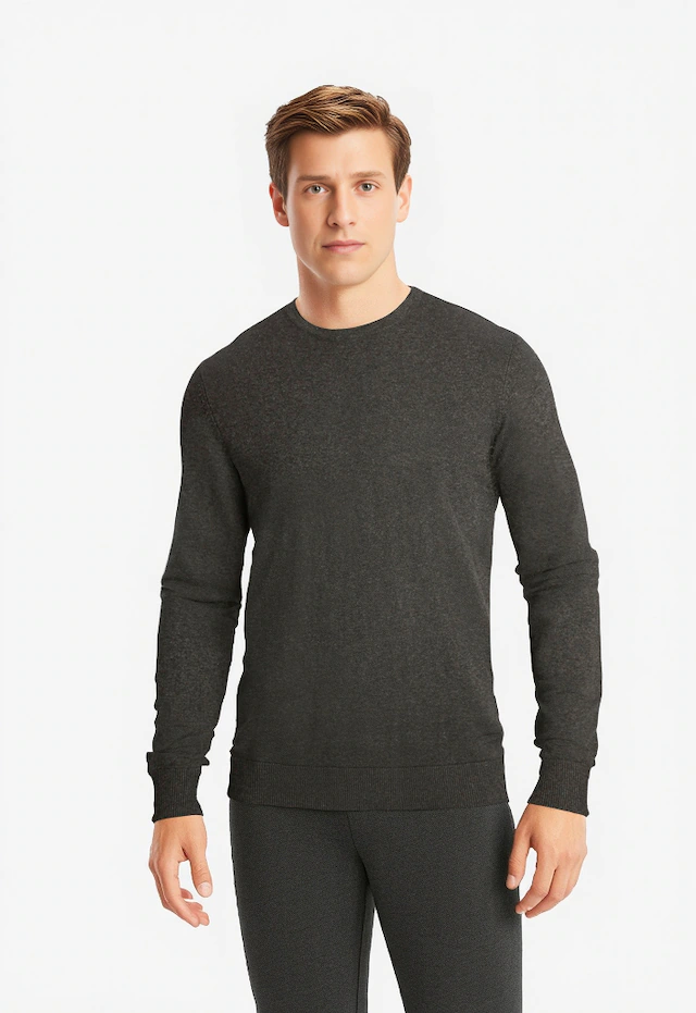 Jack & Jones Rundhalspullover »JJEEMIL KNIT CREW NECK NOOS« Baumwollmischung, regular fit