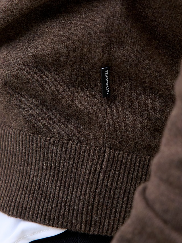 Jack & Jones Rundhalspullover »JJEEMIL KNIT CREW NECK NOOS« Baumwollmischung, regular fit