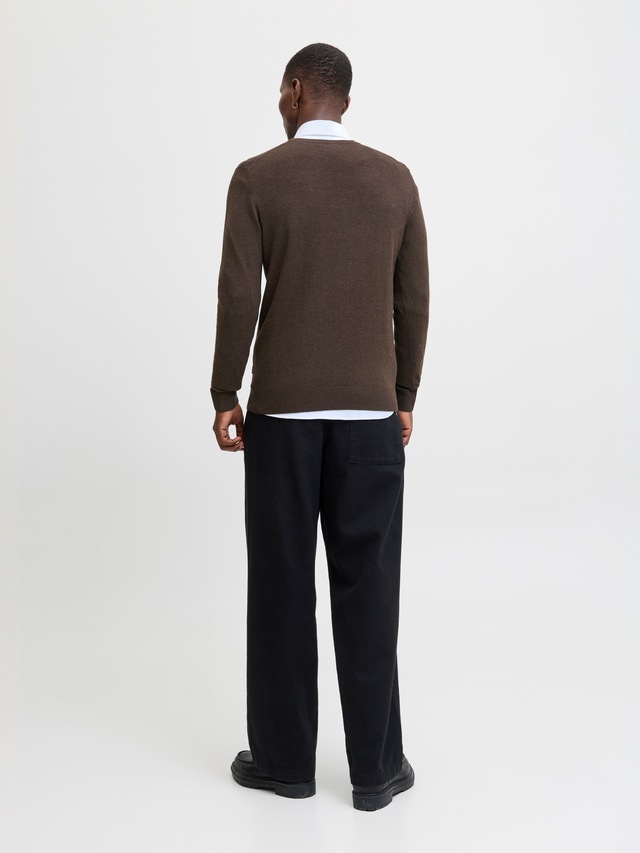 Jack & Jones Rundhalspullover »JJEEMIL KNIT CREW NECK NOOS« Baumwollmischung, regular fit
