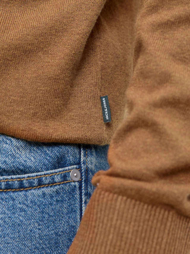 Jack & Jones Rundhalspullover »JJEEMIL KNIT CREW NECK NOOS« Baumwollmischung, regular fit