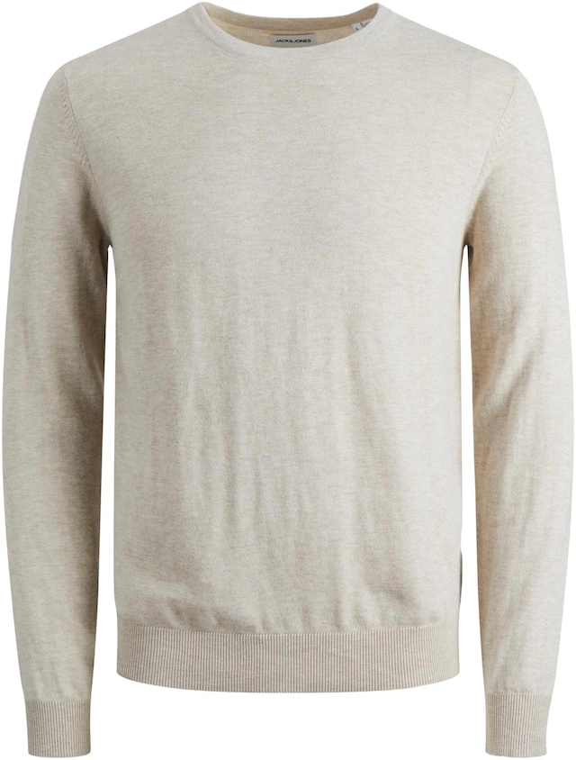 Jack & Jones Rundhalspullover »JJEEMIL KNIT CREW NECK NOOS« Baumwollmischung, regular fit