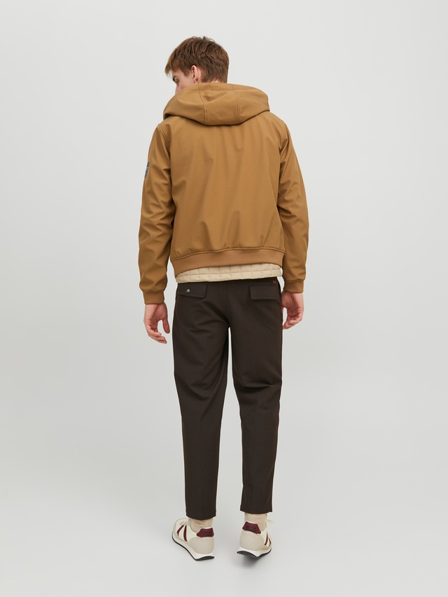 Jack & Jones Softshelljacke »JJEBASIC mit wasserabweisender Funktion« mit Kapuze Kunstfaser, regular fit