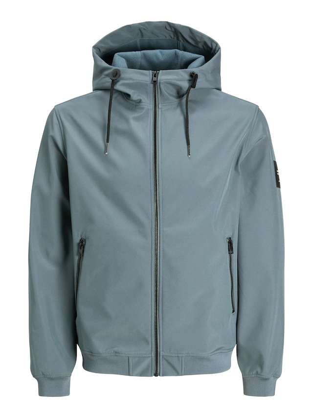 Jack & Jones Softshelljacke »JJEBASIC mit wasserabweisender Funktion« mit Kapuze Kunstfaser, regular fit