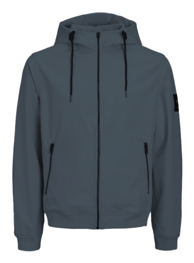 Jack & Jones Softshelljacke »JJEBASIC mit wasserabweisender Funktion« mit Kapuze Kunstfaser, regular fit
