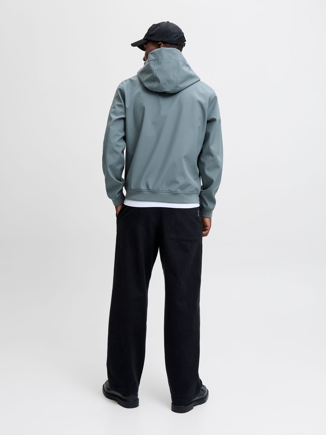 Jack & Jones Softshelljacke »JJEBASIC mit wasserabweisender Funktion« mit Kapuze Kunstfaser, regular fit