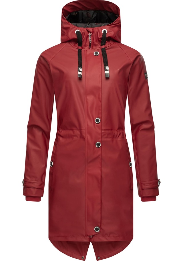 Navahoo Regenjacke »Rainy Flower« mit Kapuze modischer Damen Regenmantel mit Kapuze