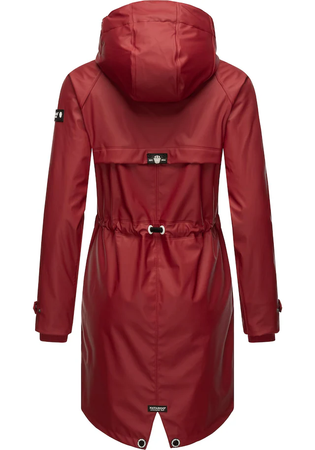 Navahoo Regenjacke »Rainy Flower« mit Kapuze modischer Damen Regenmantel mit Kapuze