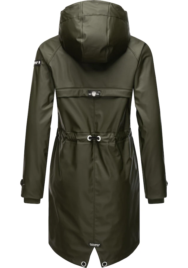 Navahoo Regenjacke »Rainy Flower« mit Kapuze modischer Damen Regenmantel mit Kapuze