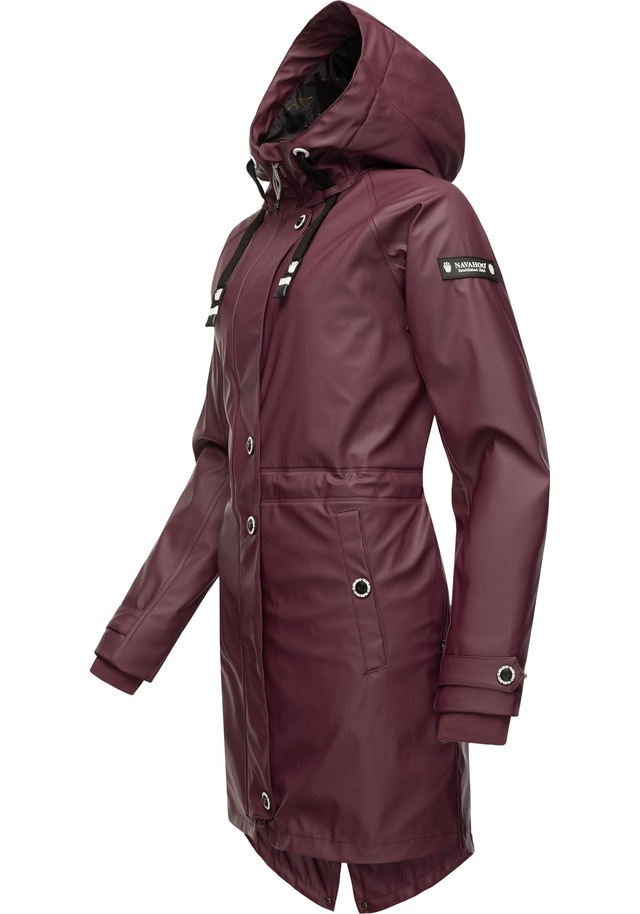 Navahoo Regenjacke »Rainy Flower« mit Kapuze modischer Damen Regenmantel mit Kapuze