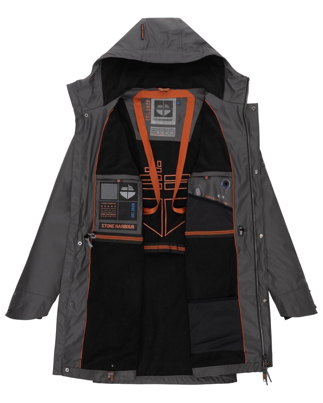 Stone Harbour Regenmantel »Verdaan« Wasserdichter Regenparka mit Fleece-Innenfutter