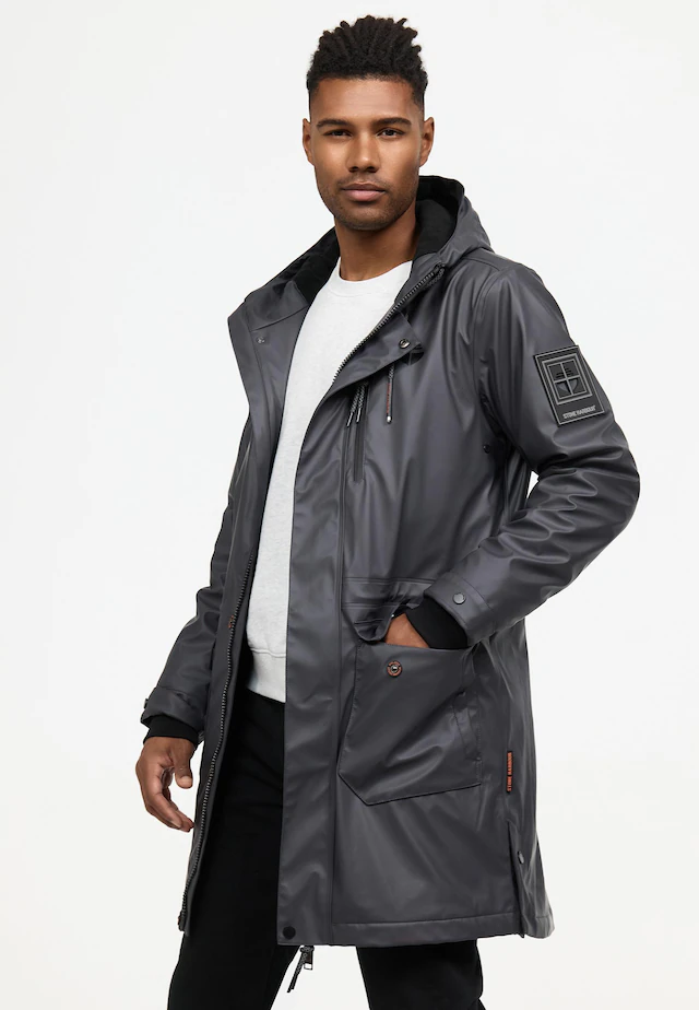 Stone Harbour Regenmantel »Verdaan« Wasserdichter Regenparka mit Fleece-Innenfutter