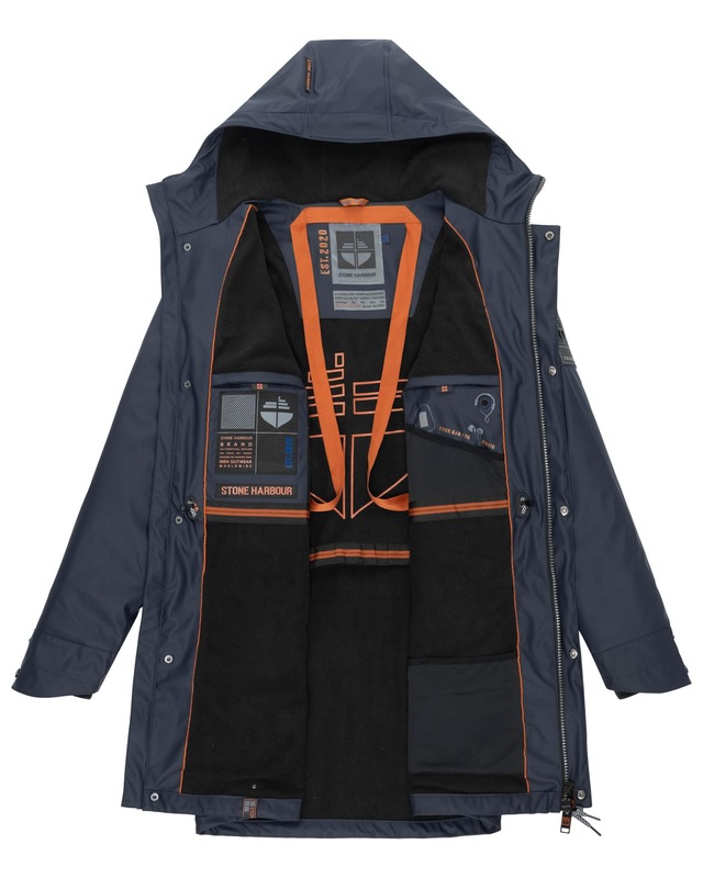 Stone Harbour Regenmantel »Verdaan« Wasserdichter Regenparka mit Fleece-Innenfutter