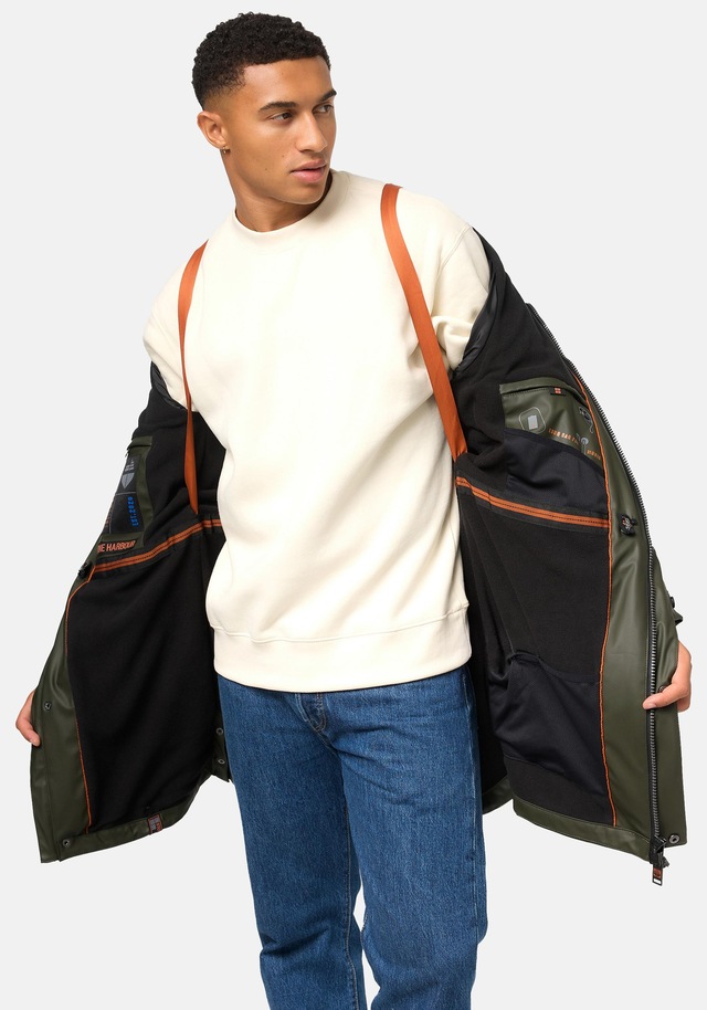 Stone Harbour Regenmantel »Verdaan« Wasserdichter Regenparka mit Fleece-Innenfutter