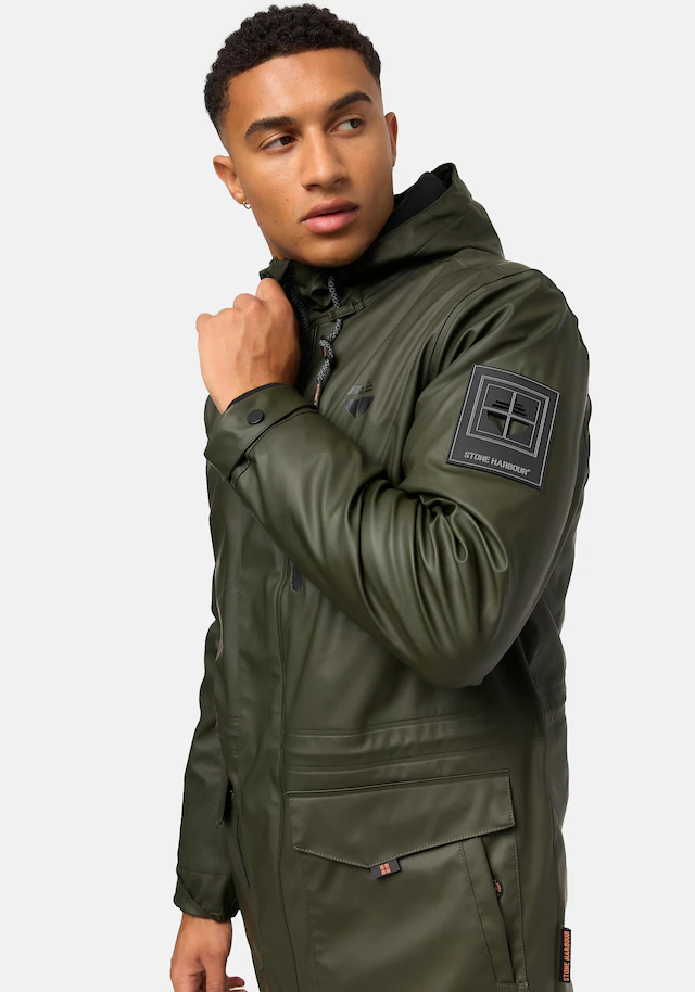 Stone Harbour Regenmantel »Verdaan« Wasserdichter Regenparka mit Fleece-Innenfutter