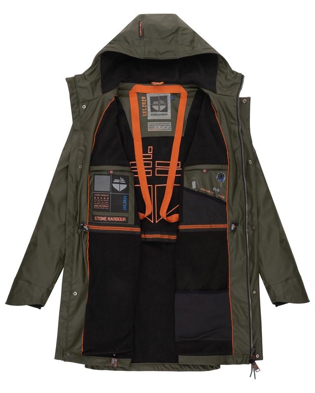 Stone Harbour Regenmantel »Verdaan« Wasserdichter Regenparka mit Fleece-Innenfutter