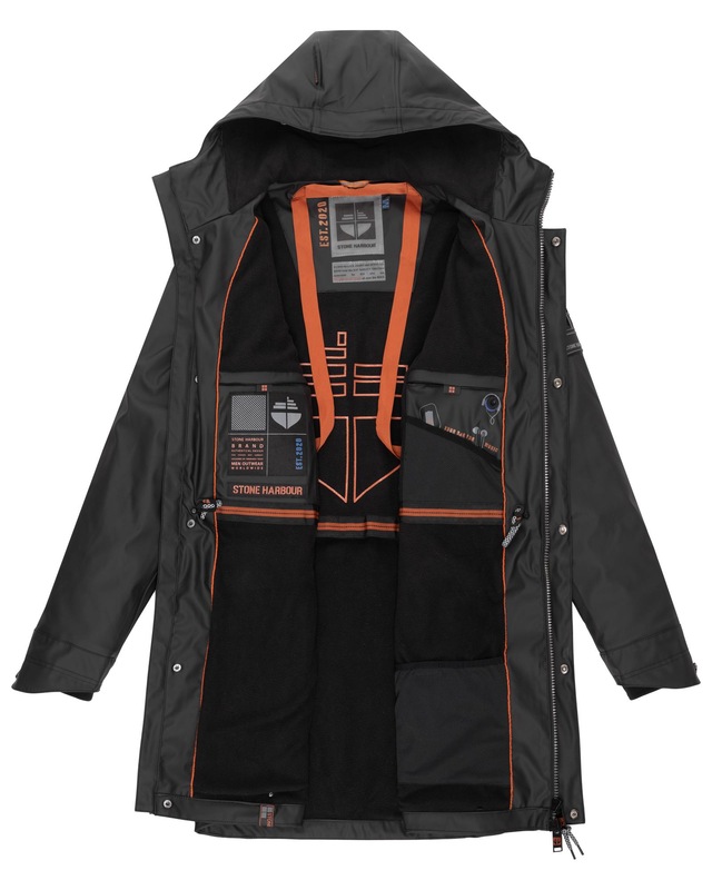 Stone Harbour Regenmantel »Verdaan« Wasserdichter Regenparka mit Fleece-Innenfutter