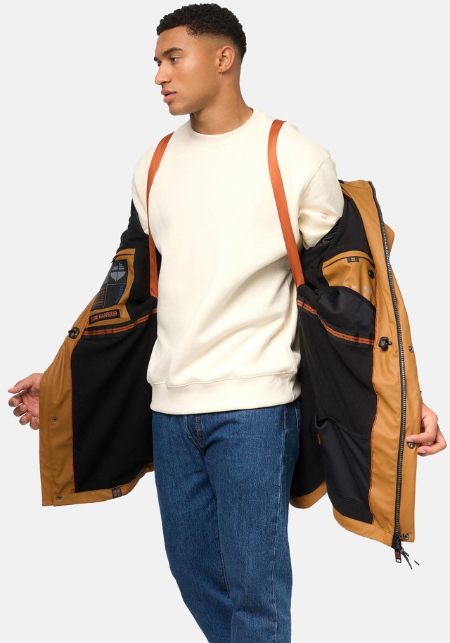 Stone Harbour Regenmantel »Verdaan« Wasserdichter Regenparka mit Fleece-Innenfutter