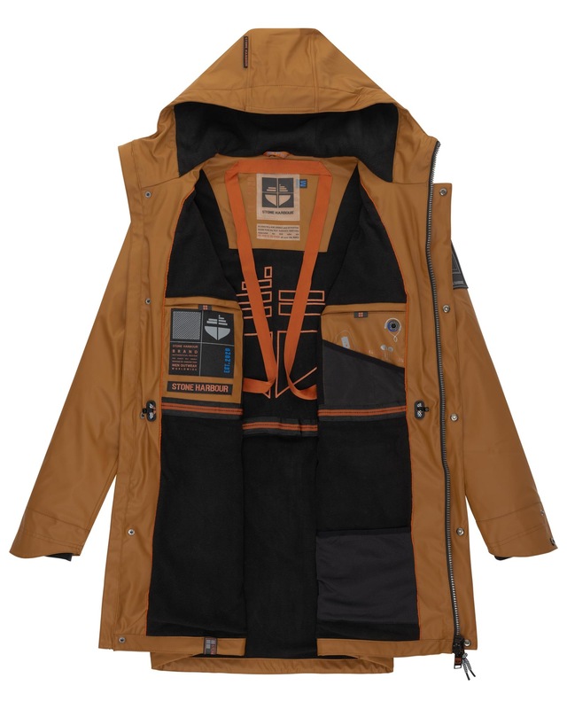 Stone Harbour Regenmantel »Verdaan« Wasserdichter Regenparka mit Fleece-Innenfutter