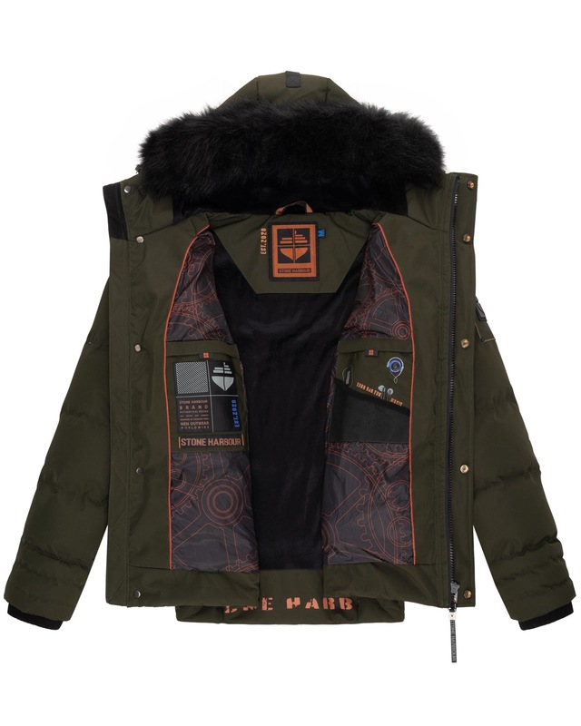 Stone Harbour Steppjacke »Romaan« mit Kapuze gesteppte Winterjacke mit Kapuze