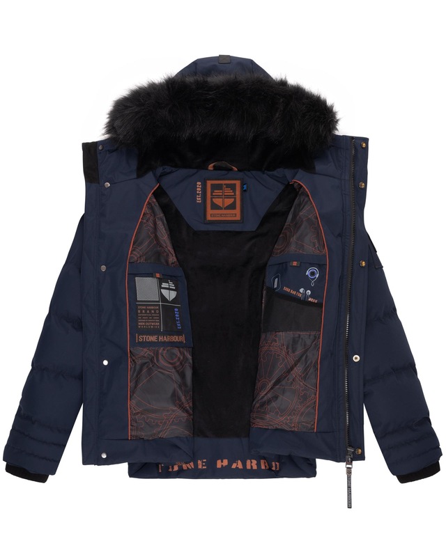 Stone Harbour Steppjacke »Romaan« mit Kapuze gesteppte Winterjacke mit Kapuze