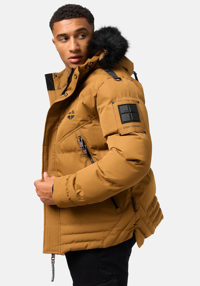 Stone Harbour Steppjacke »Romaan« mit Kapuze gesteppte Winterjacke mit Kapuze