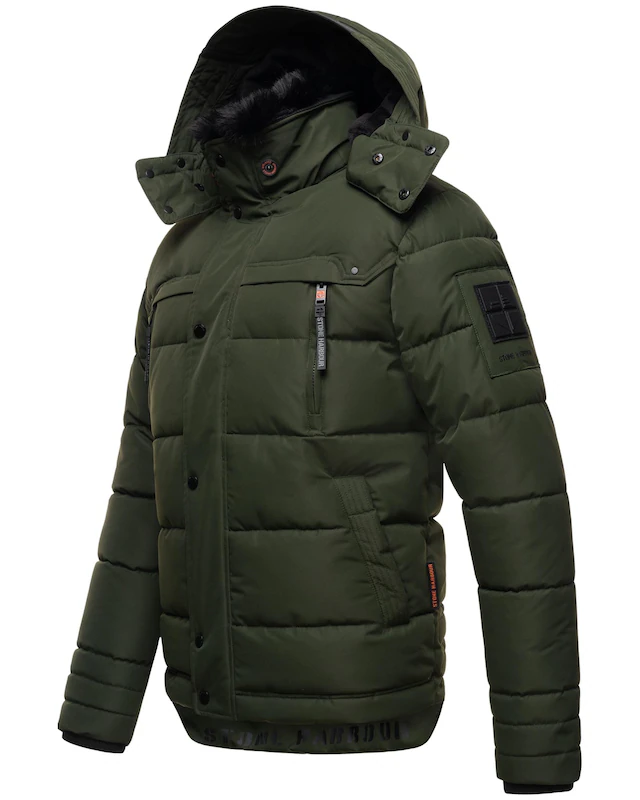 Stone Harbour Steppjacke »Witas« mit Kapuze gesteppte Herren Winterjacke mit abnehmbarer Kapuze