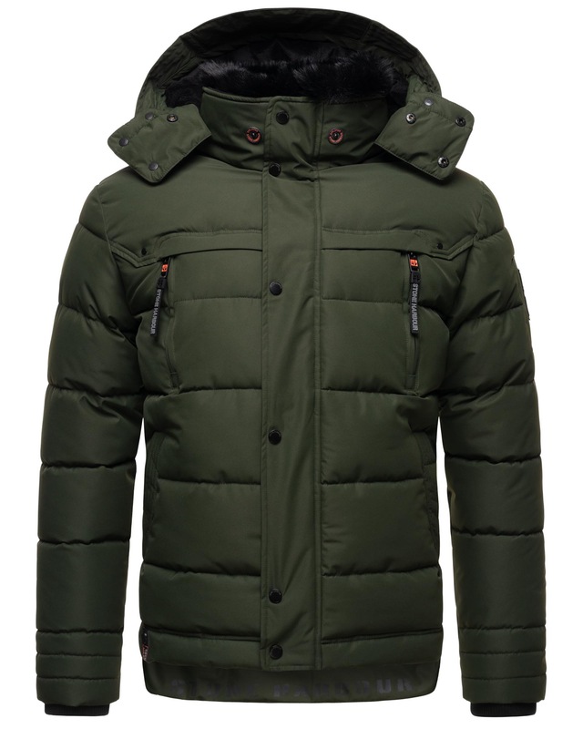 Stone Harbour Steppjacke »Witas« mit Kapuze gesteppte Herren Winterjacke mit abnehmbarer Kapuze