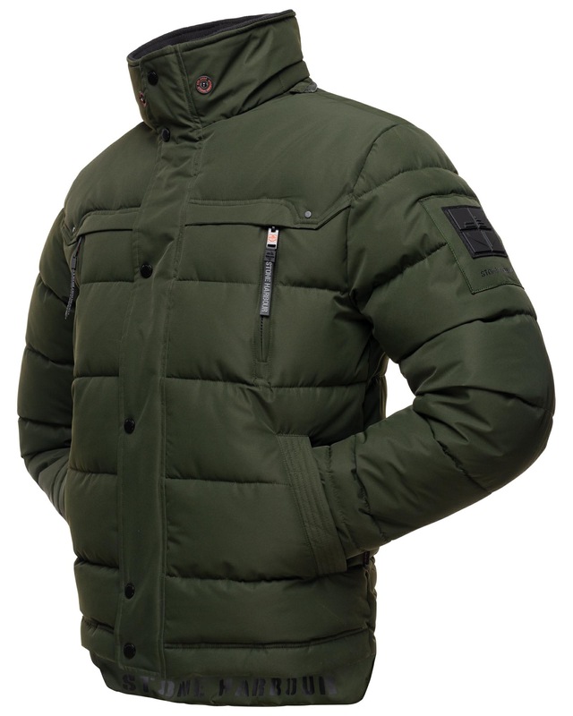 Stone Harbour Steppjacke »Witas« mit Kapuze gesteppte Herren Winterjacke mit abnehmbarer Kapuze