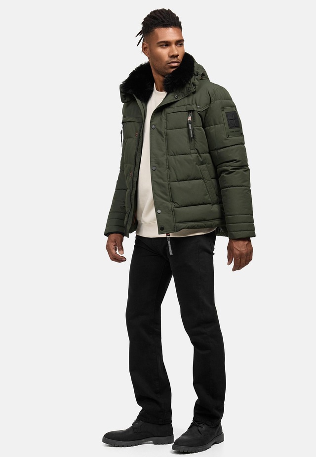 Stone Harbour Steppjacke »Witas« mit Kapuze gesteppte Herren Winterjacke mit abnehmbarer Kapuze