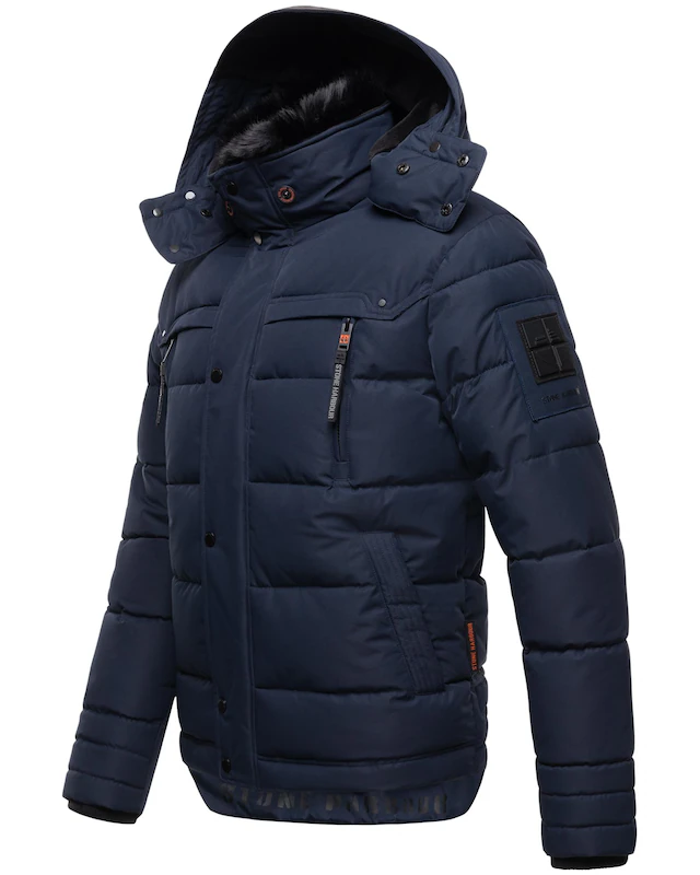 Stone Harbour Steppjacke »Witas« mit Kapuze gesteppte Herren Winterjacke mit abnehmbarer Kapuze