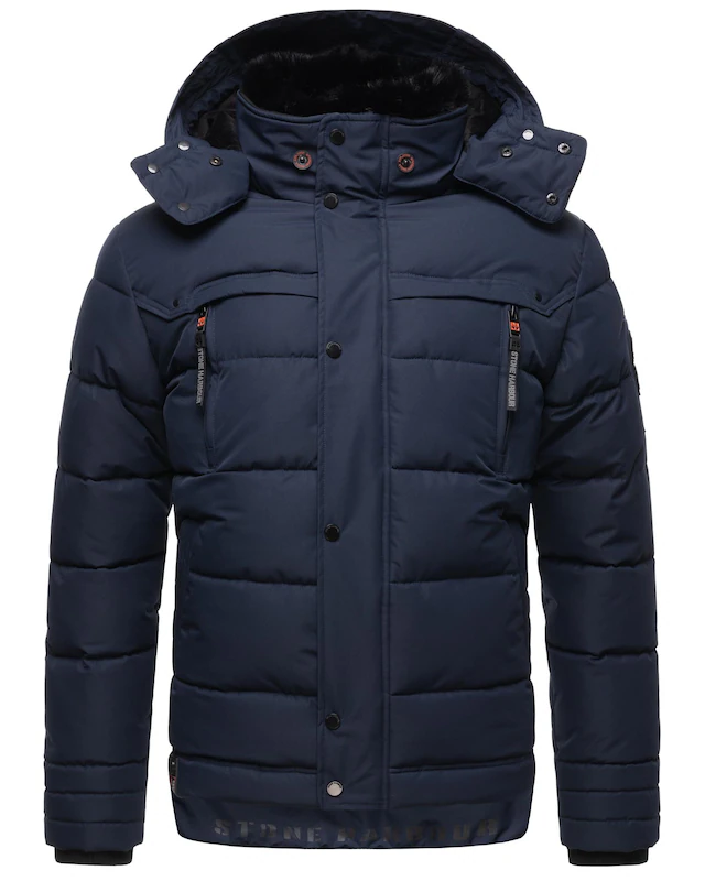 Stone Harbour Steppjacke »Witas« mit Kapuze gesteppte Herren Winterjacke mit abnehmbarer Kapuze