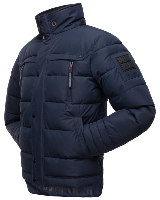 Stone Harbour Steppjacke »Witas« mit Kapuze gesteppte Herren Winterjacke mit abnehmbarer Kapuze