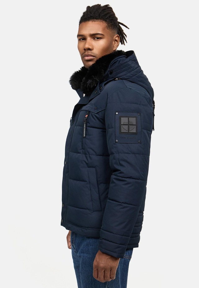 Stone Harbour Steppjacke »Witas« mit Kapuze gesteppte Herren Winterjacke mit abnehmbarer Kapuze