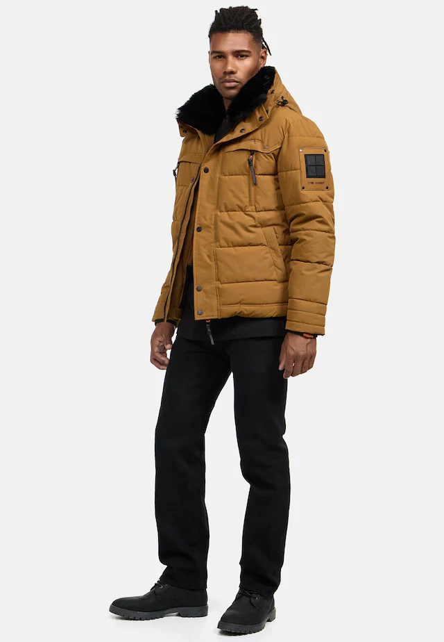 Stone Harbour Steppjacke »Witas« mit Kapuze gesteppte Herren Winterjacke mit abnehmbarer Kapuze