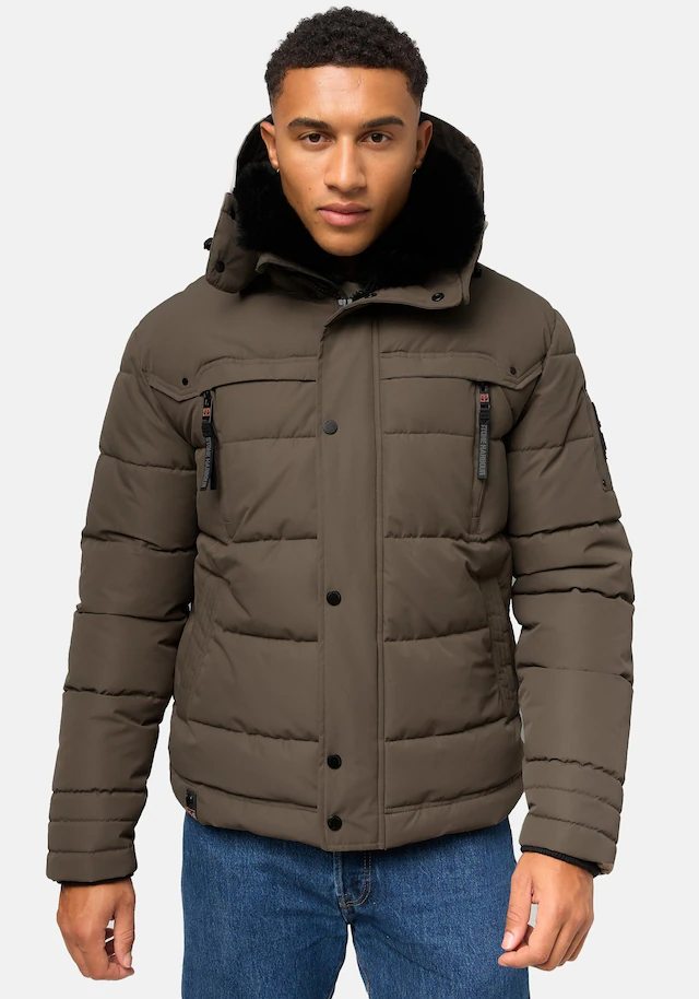 Stone Harbour Steppjacke »Witas« mit Kapuze gesteppte Herren Winterjacke mit abnehmbarer Kapuze