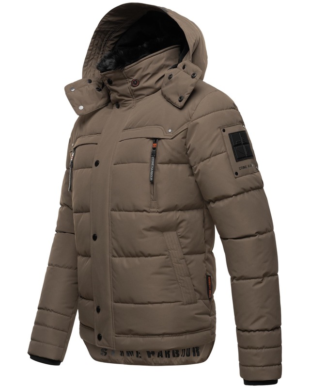 Stone Harbour Steppjacke »Witas« mit Kapuze gesteppte Herren Winterjacke mit abnehmbarer Kapuze