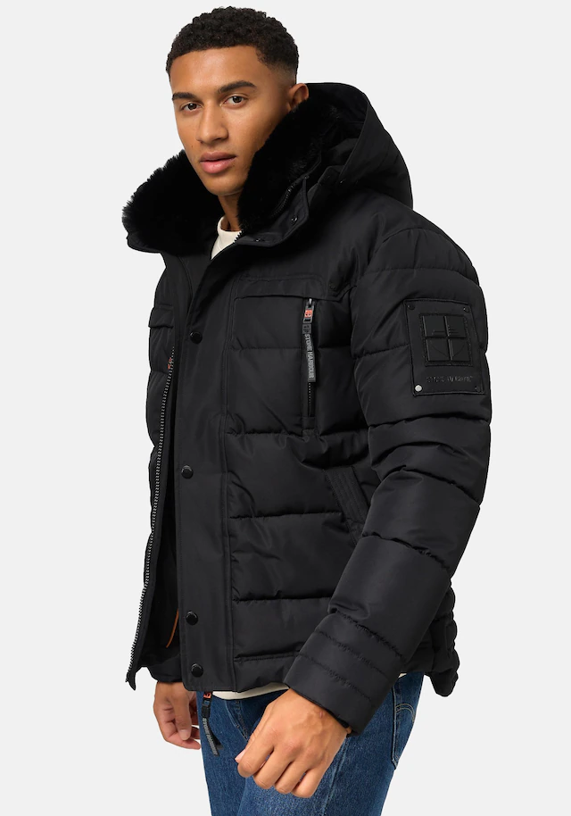 Stone Harbour Steppjacke »Witas« mit Kapuze gesteppte Herren Winterjacke mit abnehmbarer Kapuze