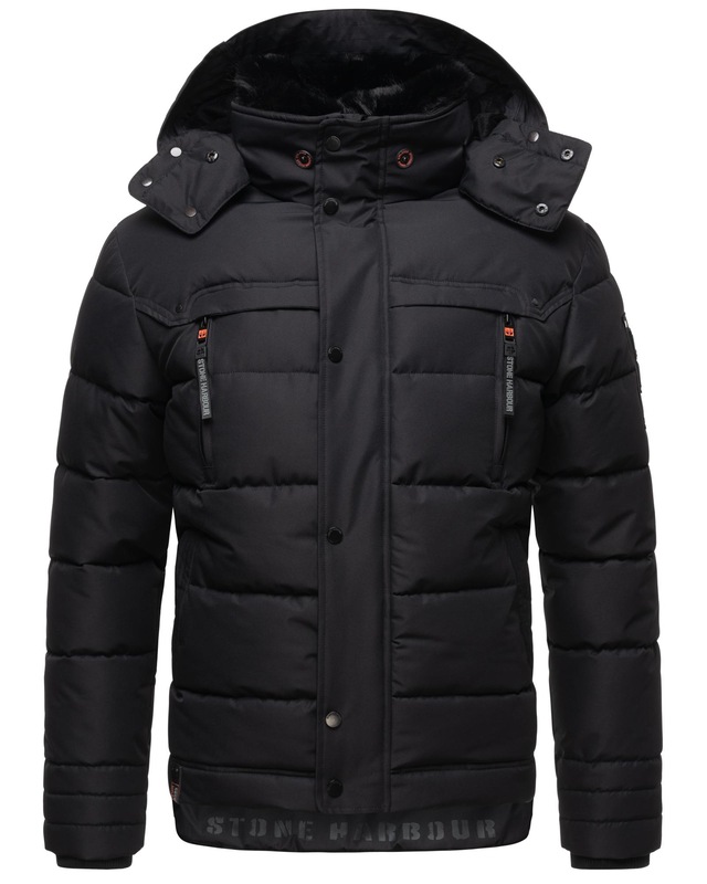 Stone Harbour Steppjacke »Witas« mit Kapuze gesteppte Herren Winterjacke mit abnehmbarer Kapuze