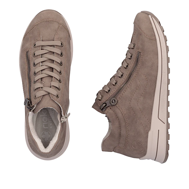Rieker Sneaker Freizeitschuh, Halbschuh, Schnürschuh, mit weichem Schaftrand